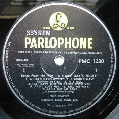 A HARD DAY'S NIGHT』ビートルズのアナログ盤第5回